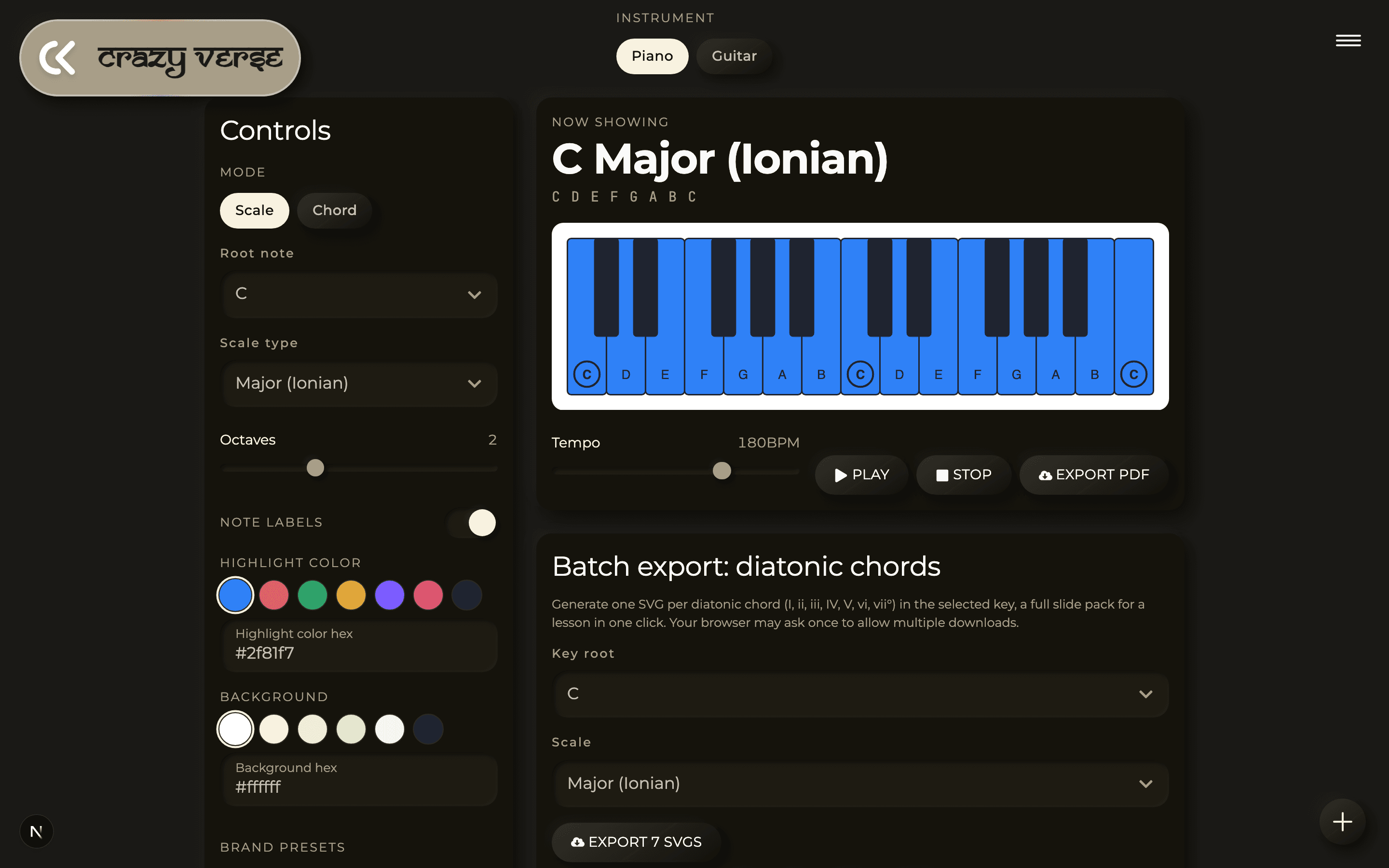 A Guide to the Music Theory Visualizer